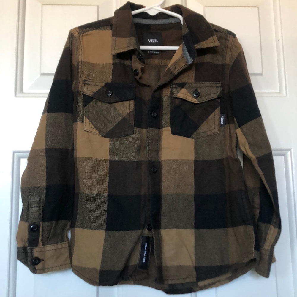 Vans boys button up size 5/M